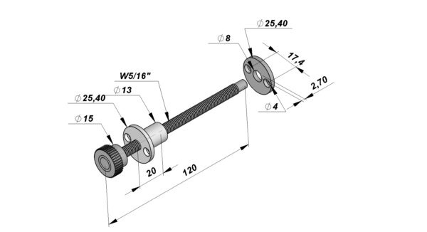 FECHO PRISIONEIRO 12CM X 8MM - Image 2