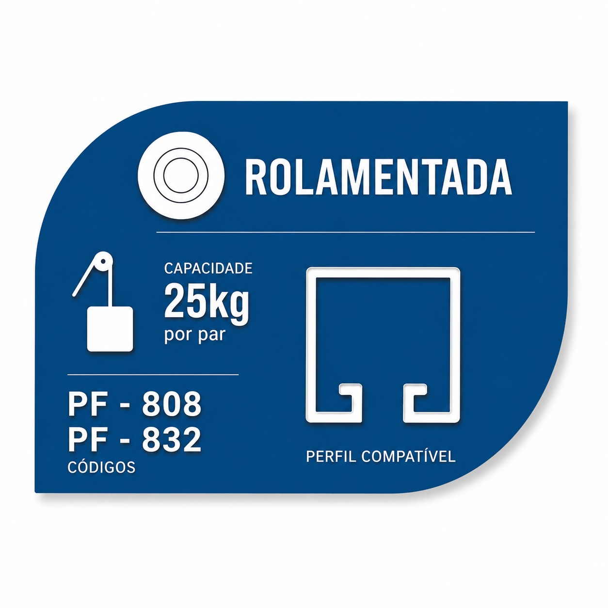 ROLDANA PARA TRILHO MOVELEIRO RDX 4 CÔNCAVA DUPLA 40kg Roldamax – PARA PORTAS DE CORRER - Imagem 3