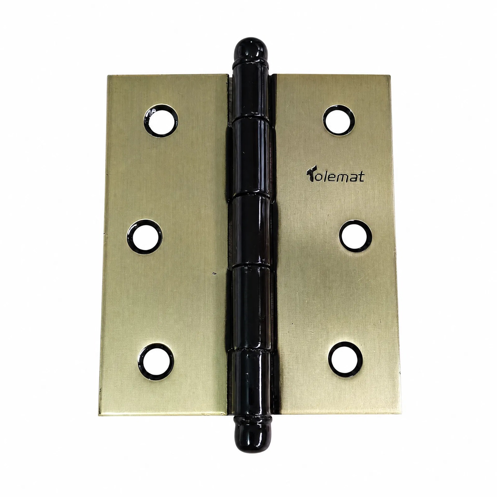 DOBRADIÇA 3X2.1/2" PINO BOLA FERRO OXIDADO PARA PORTA (KIT COM 3 UNIDADES)