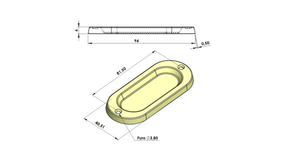 CONCHA SOBREPOR OVAL FLO 4X10 - Image 2