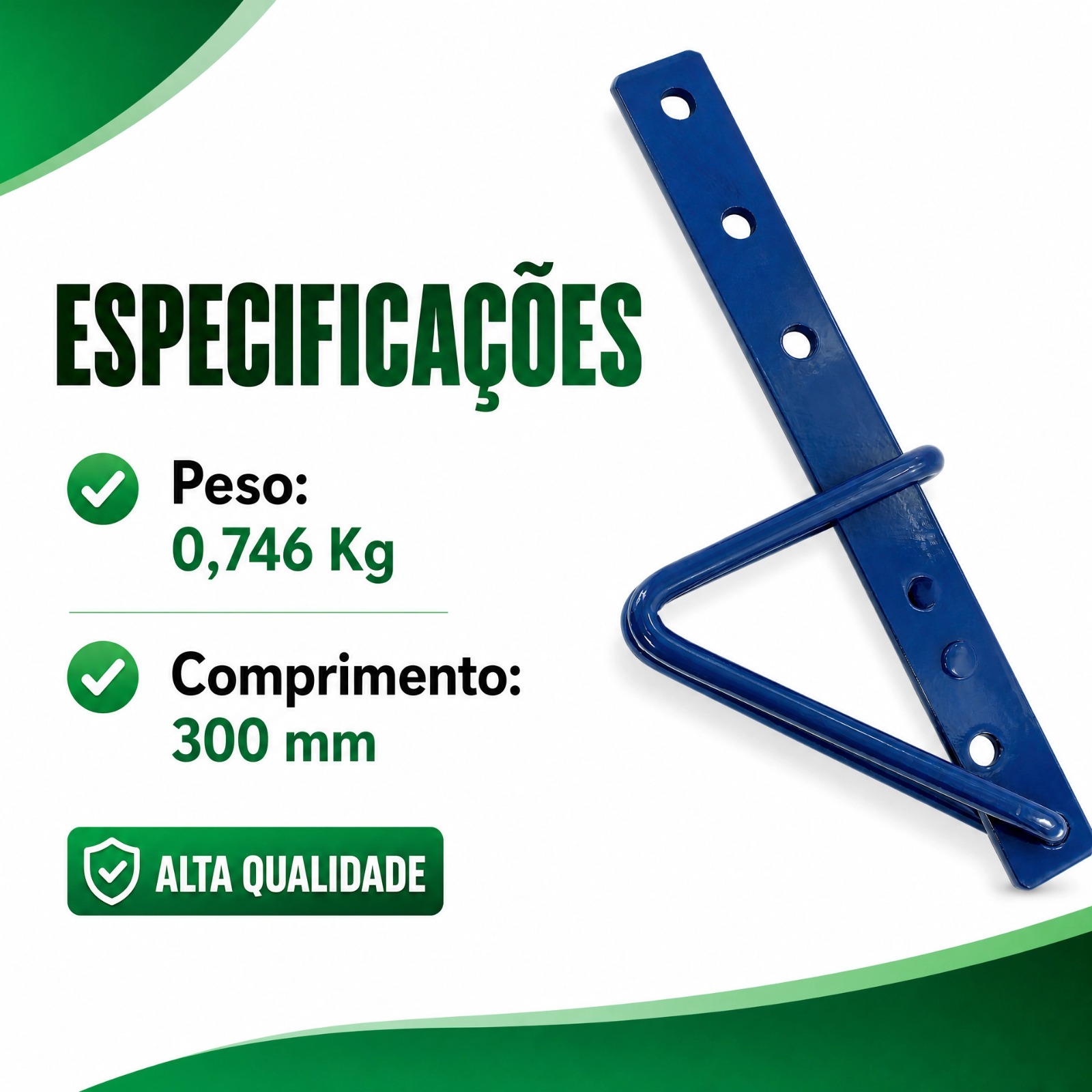TRANCA PORTEIRA 30CM AÇO FORJADO TRAVA AUTOMATICA REFORÇADA SÃO ROMÃO - Imagem 3