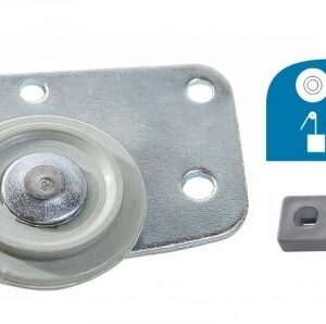 KIT 1116 1 PORTA CORRER C/GUIA PVC